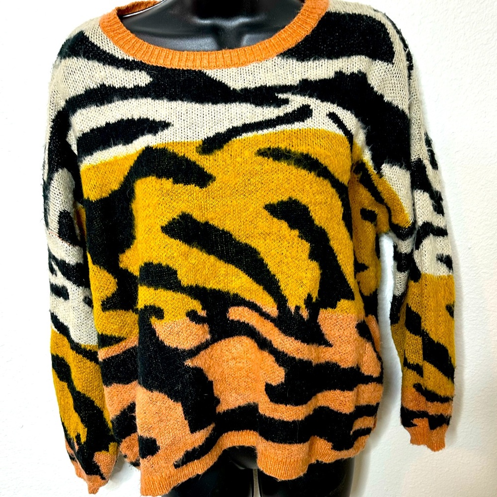 Fun print sweater